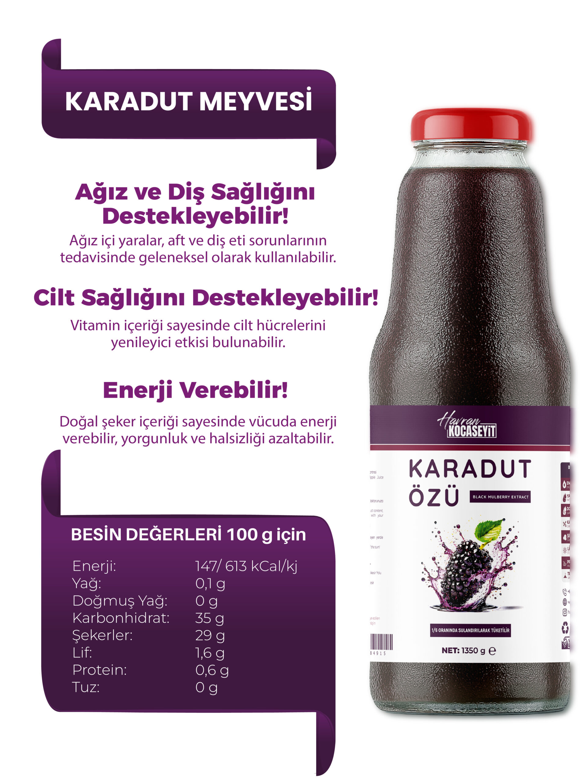 Karadut Özü 1350 g Pestisit ve Ağır Metal Analizli - Görsel 2