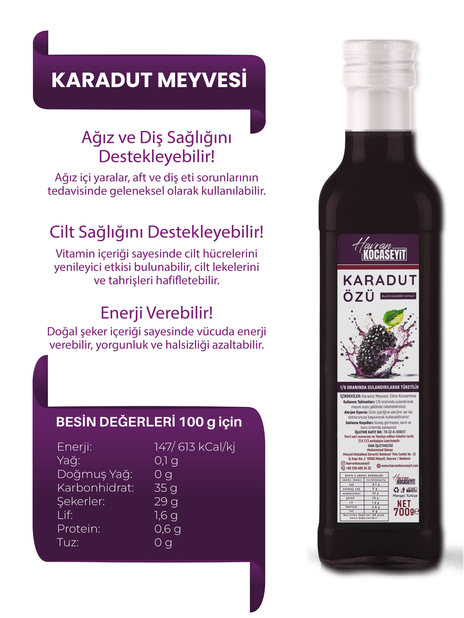 Karadut Özü 700 g - Görsel 3