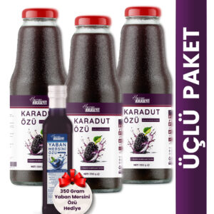 3 Adet Karadut Özü 1350 g + Yaban Mersini Özü 350 g