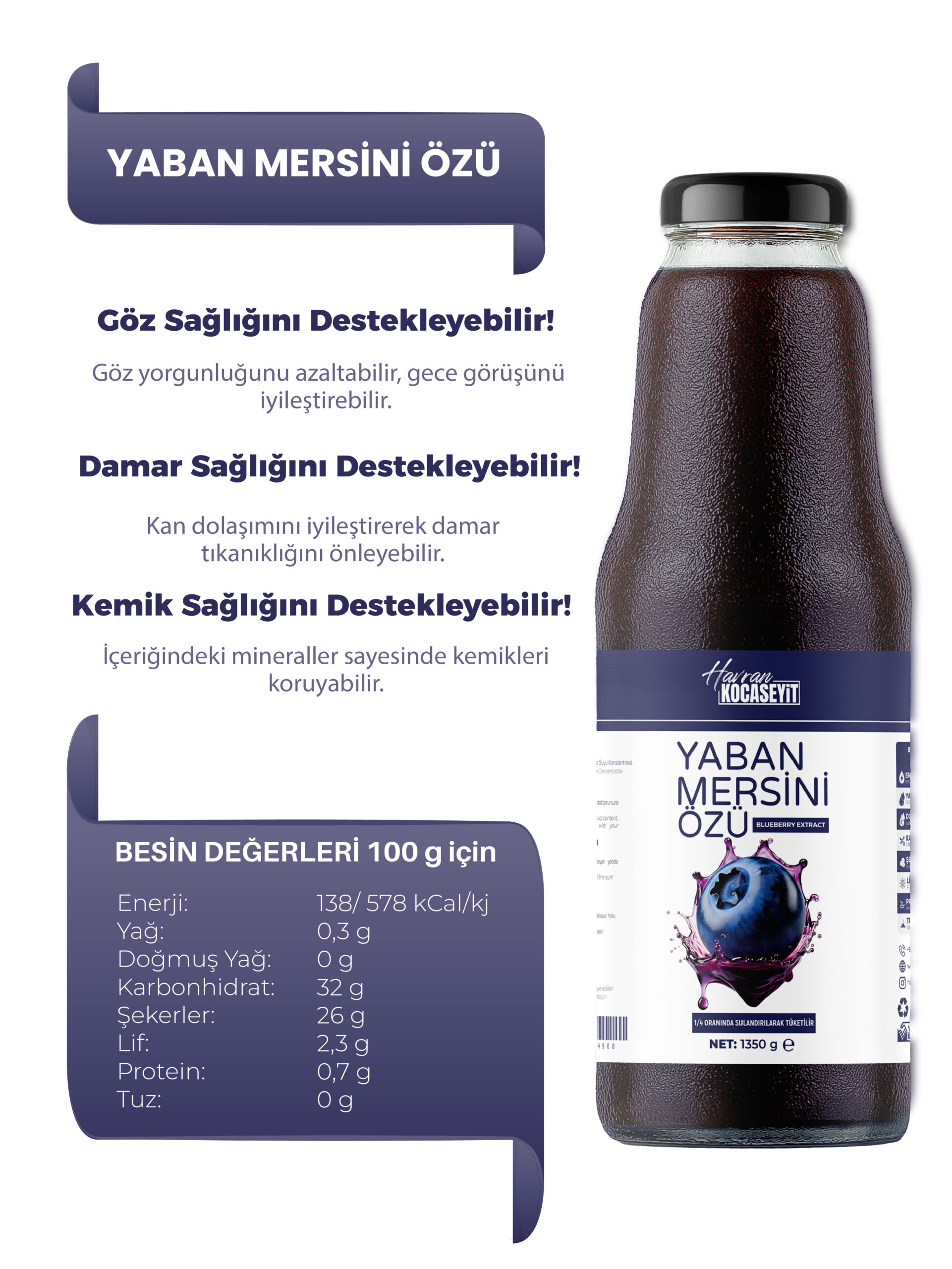 Yaban Mersini Özü 1350 g - Görsel 2