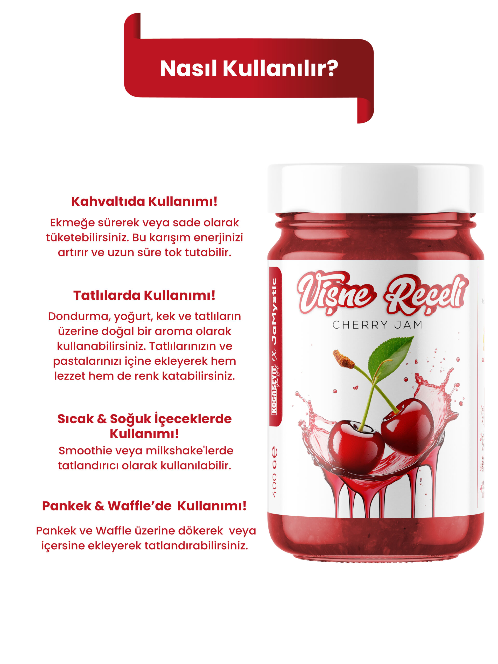 Vişne Reçeli 400 Gr - Görsel 3