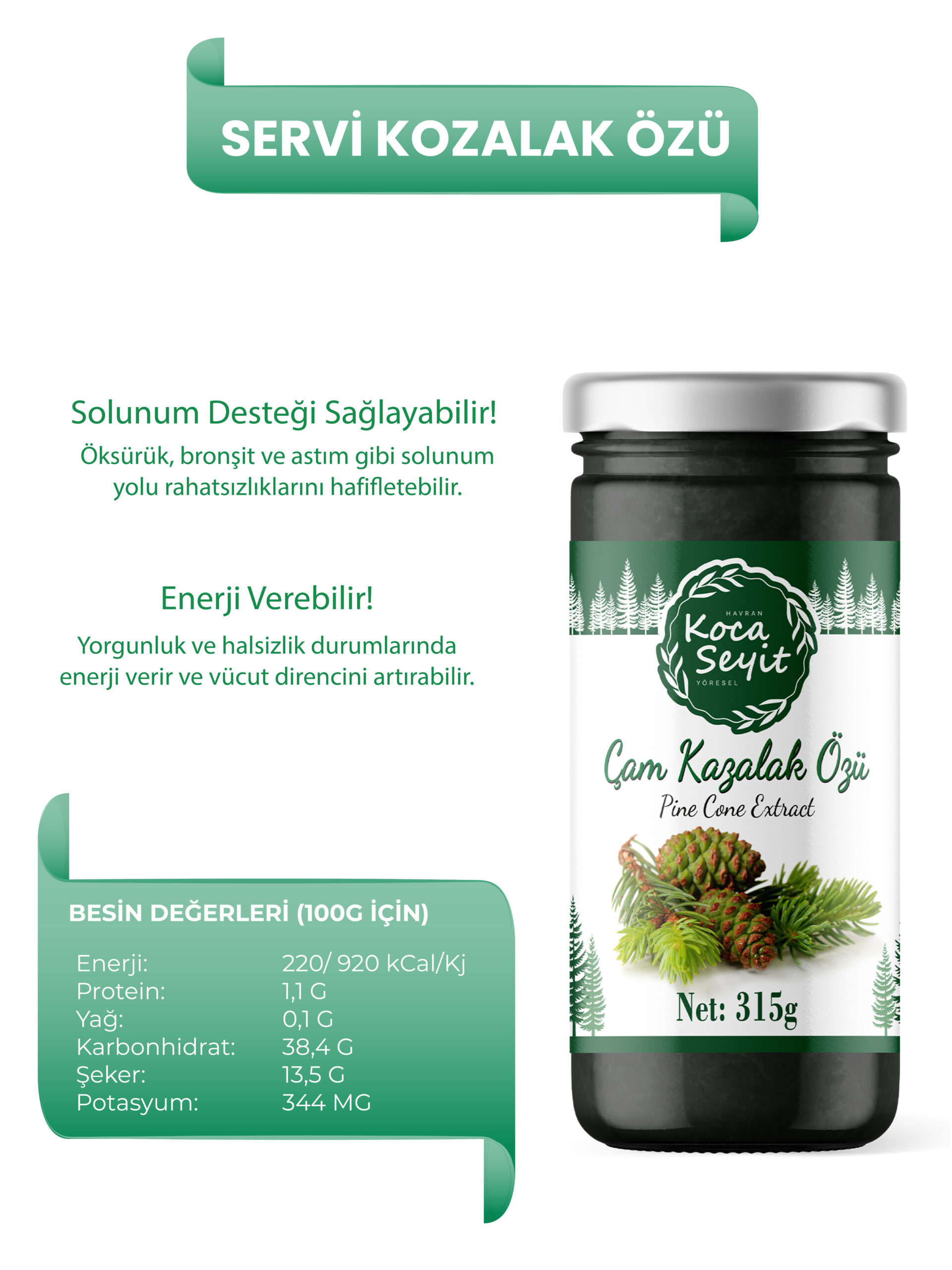 Çam Kozalak Özü 315 Gr - Görsel 2