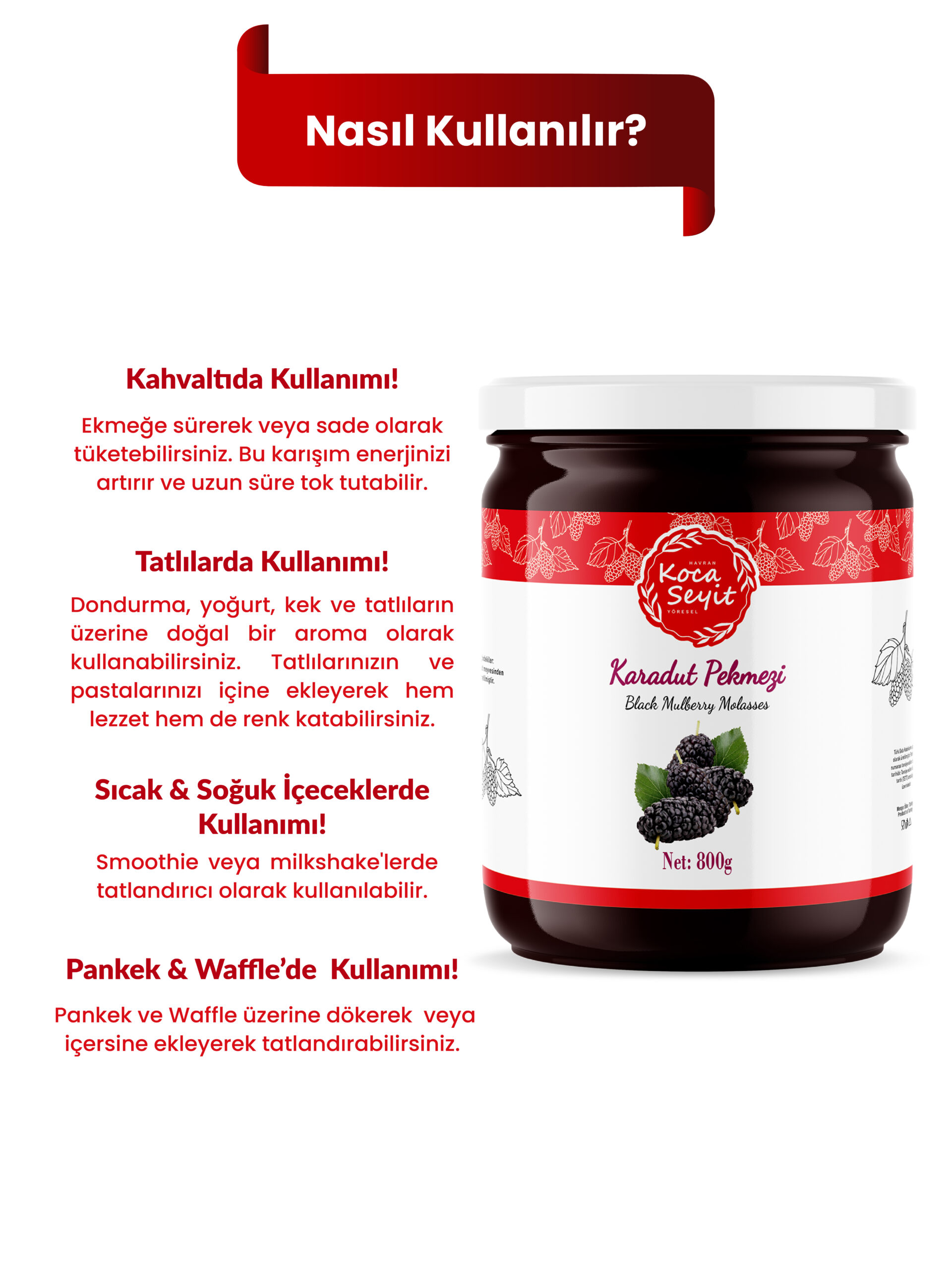 Karadut Pekmezi 800 Gr - Görsel 3
