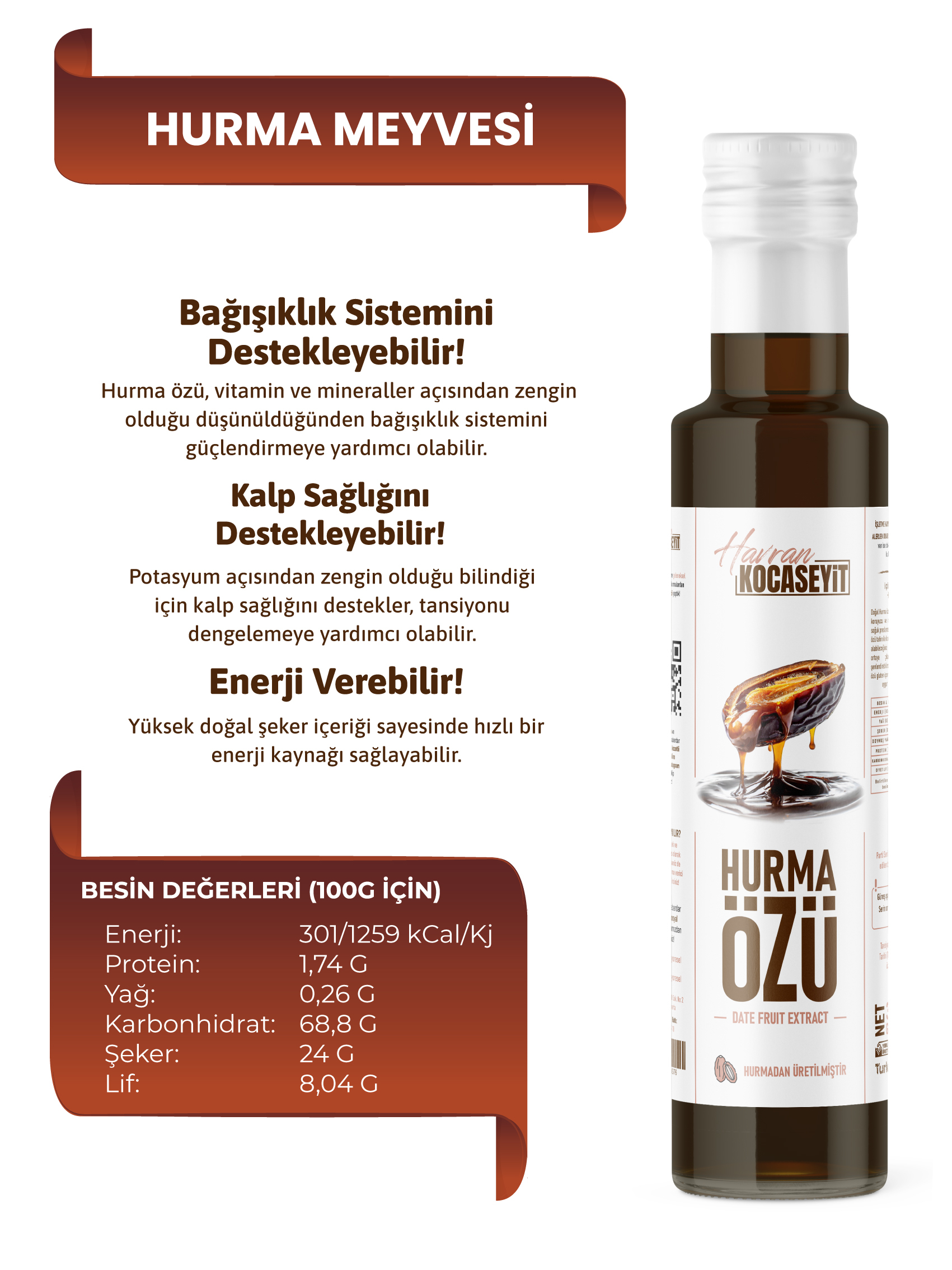 Hurma Özü 350 Gr - Görsel 2