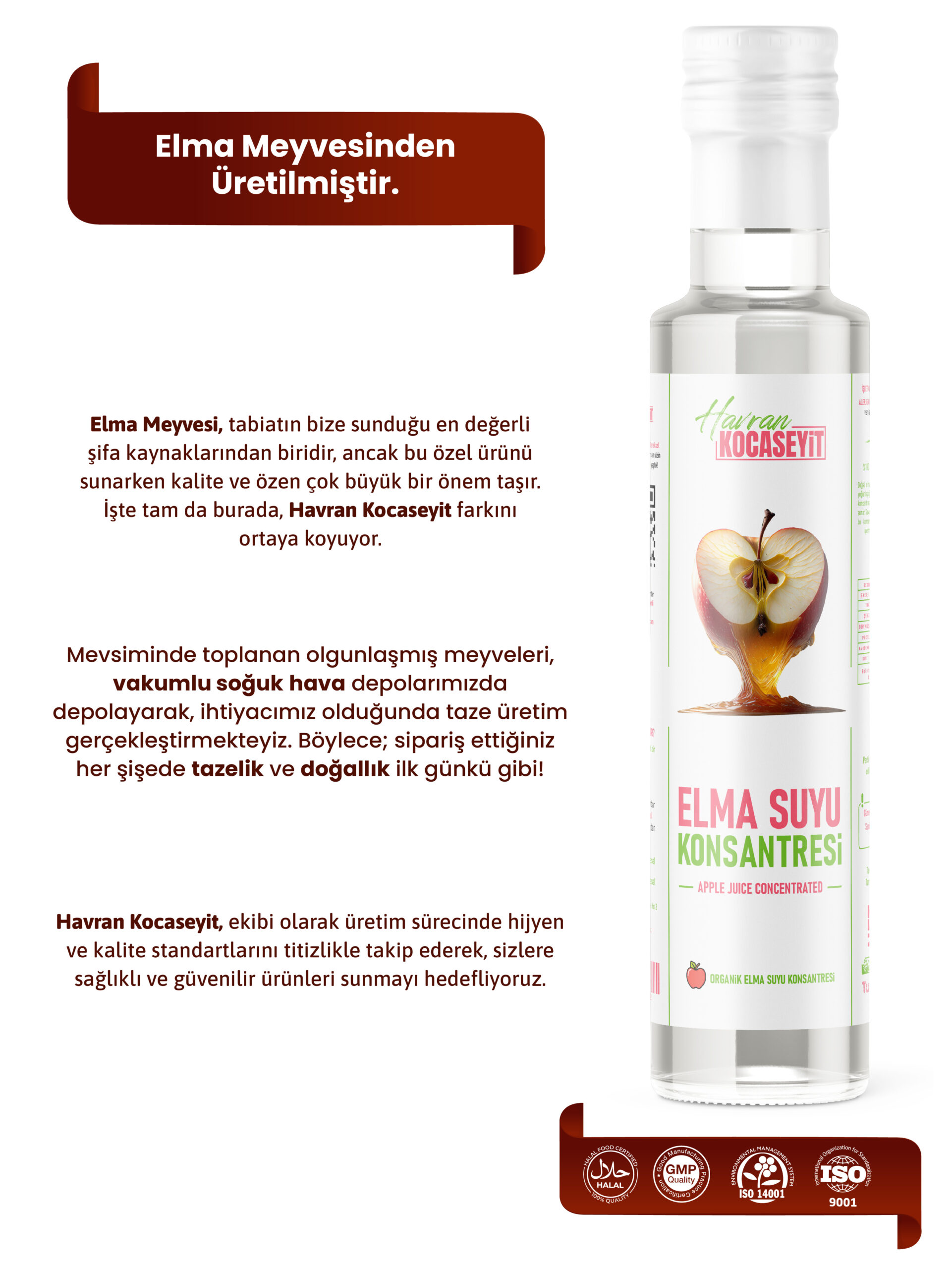 Kocaseyit® Doğal Elma Suyu Konsantresi 250 Ml - Görsel 3