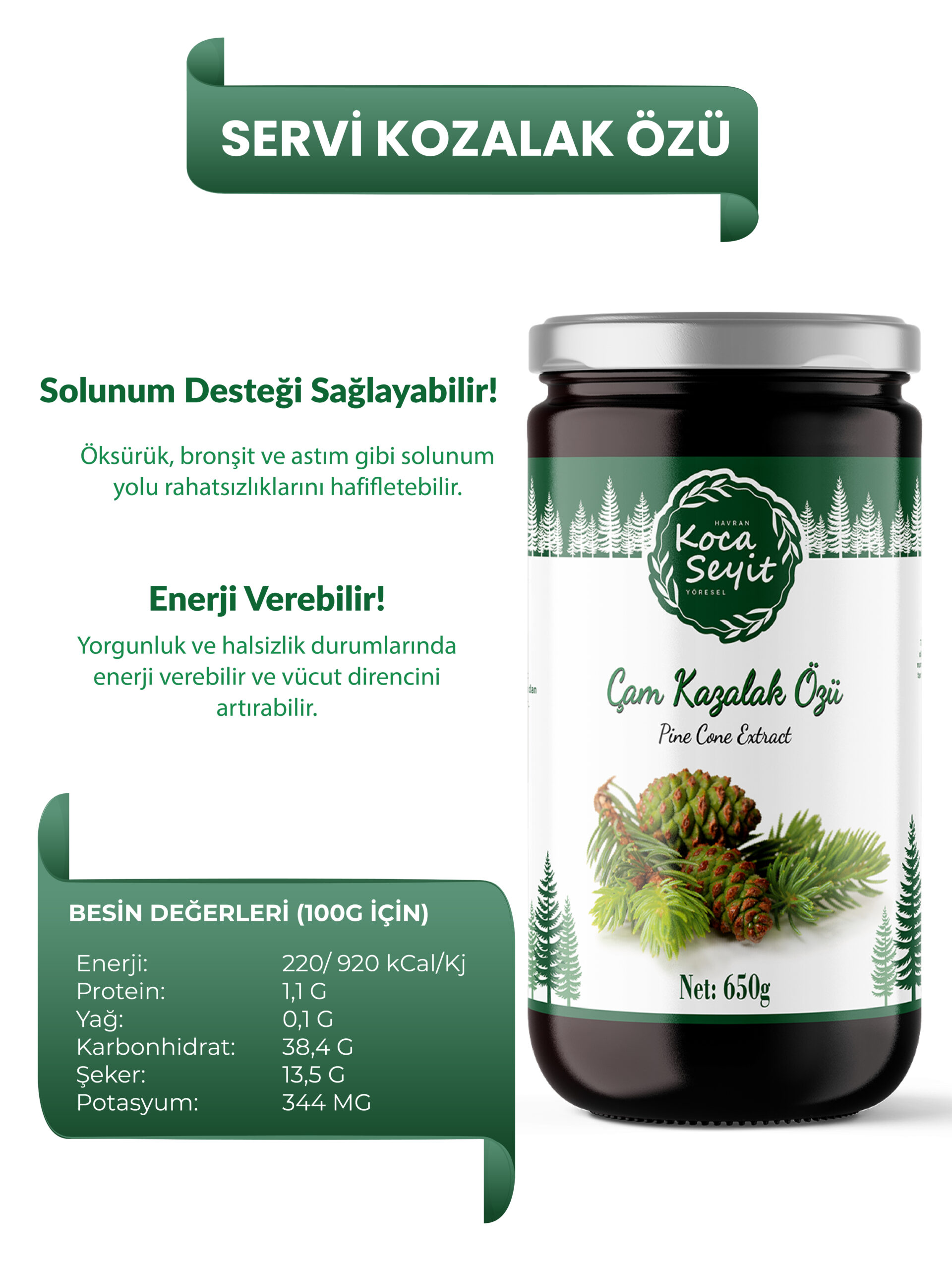 Çam Kozalak Özü 650 Gr - Görsel 3