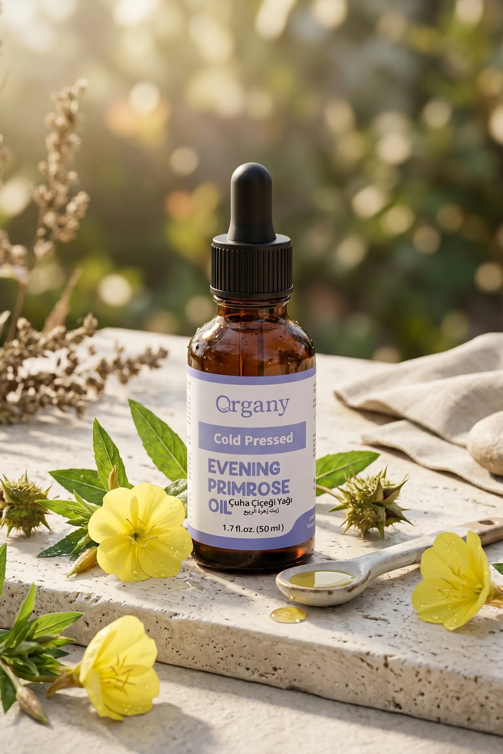 Soğuk Sıkım Çuha Çiçeği Yağı %100 Doğal Hassas ve Kuru Cilt Bakım Yağı Evening Primrose Oil 50 ml - Görsel 4
