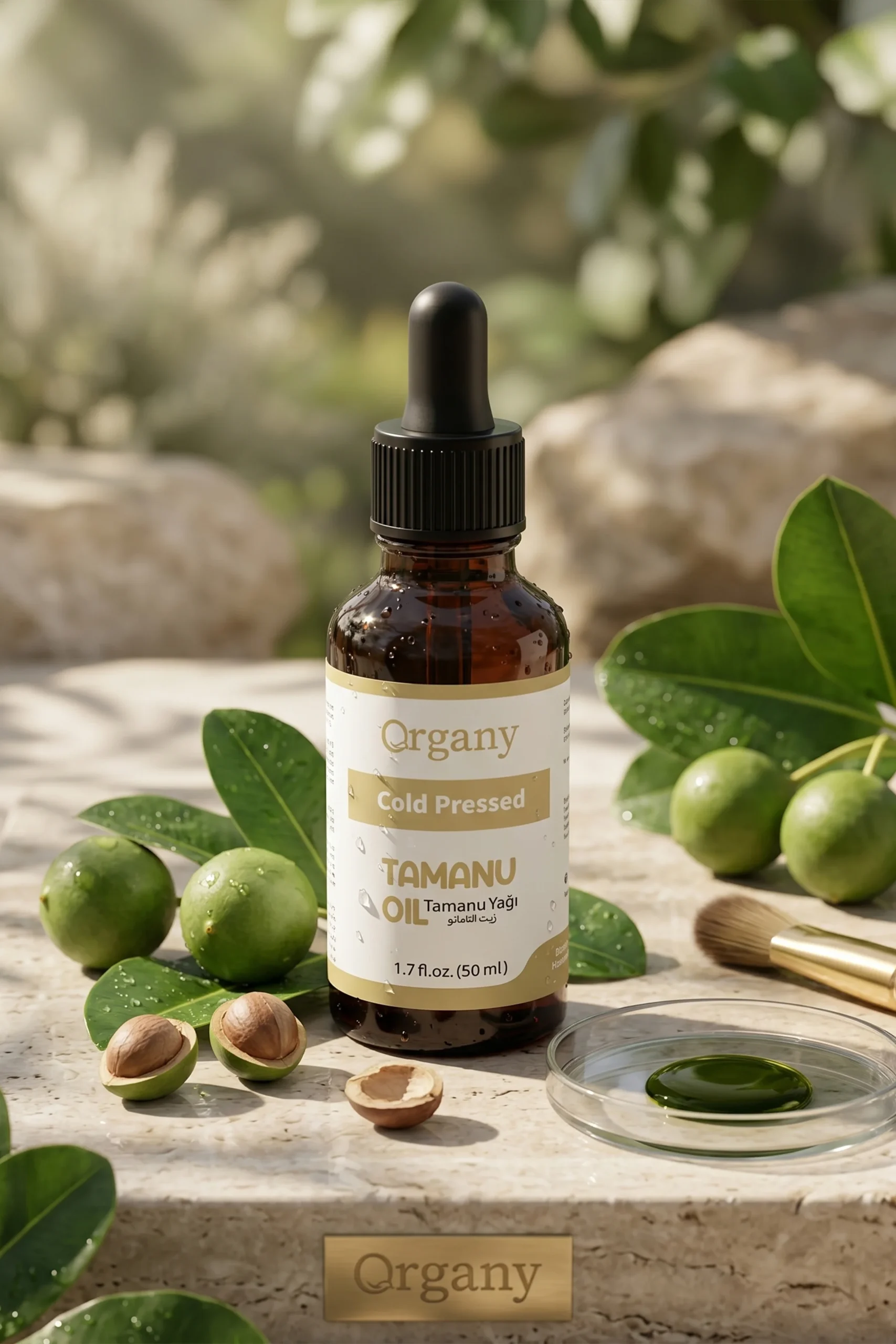 Soğuk Sıkım Tamanu Yağı %100 Doğal Cilt Bakım Yağı Tamanu Oil 50 ml - Görsel 4