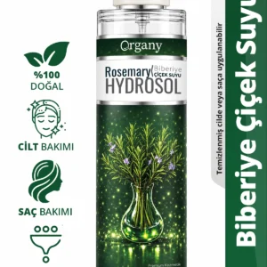 Dökülme Karşıtı Biberiye Suyu %100 Doğal Saç Güçlendirici ve Bakım Toniği Rosemary Hidrosol 100 ml