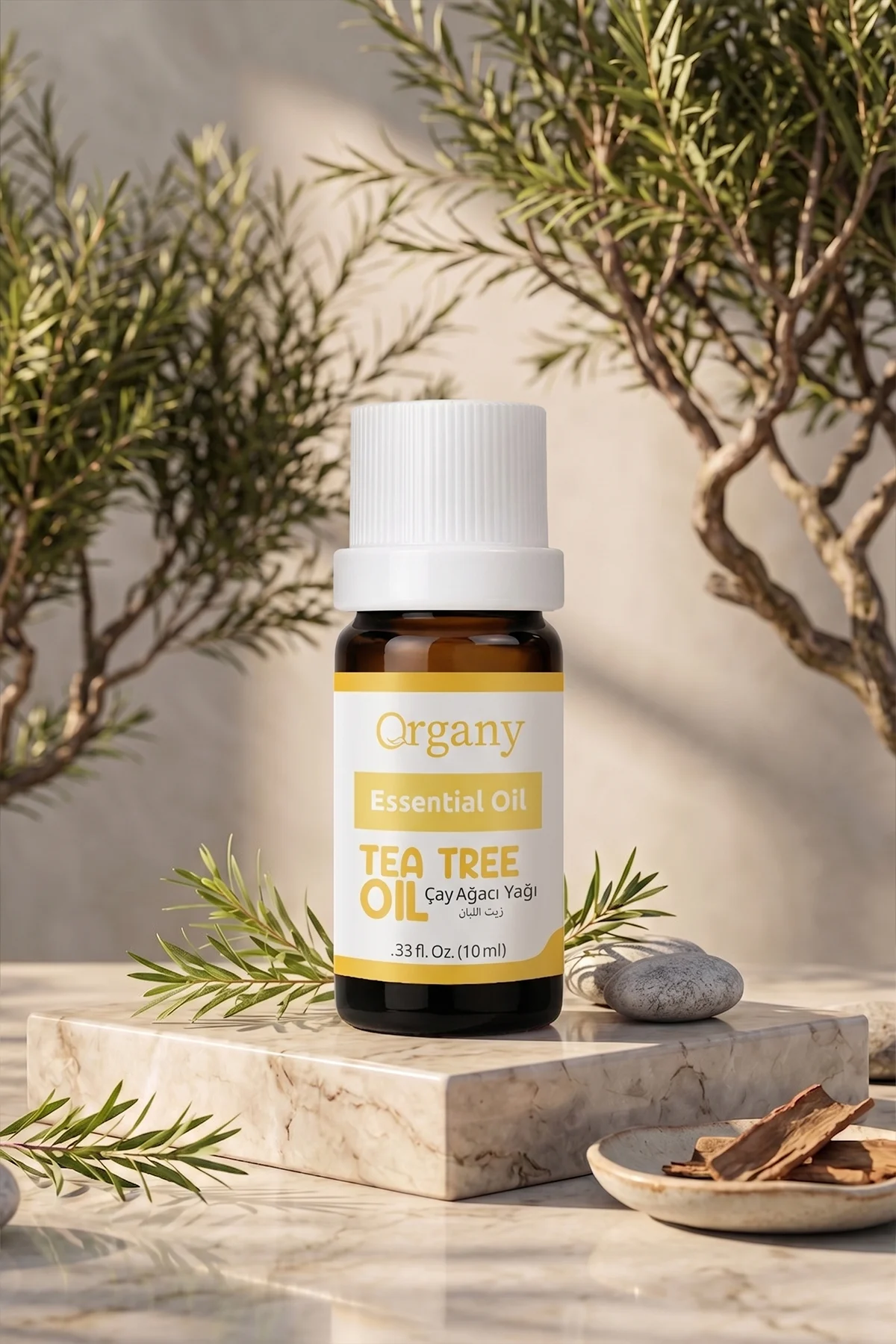 Akne Karşıtı Çay Ağacı Yağı %100 Doğal Akneye Eğilimli Cilt Bakım Yağı Tea Tree Essential Oil 10 ml - Görsel 5