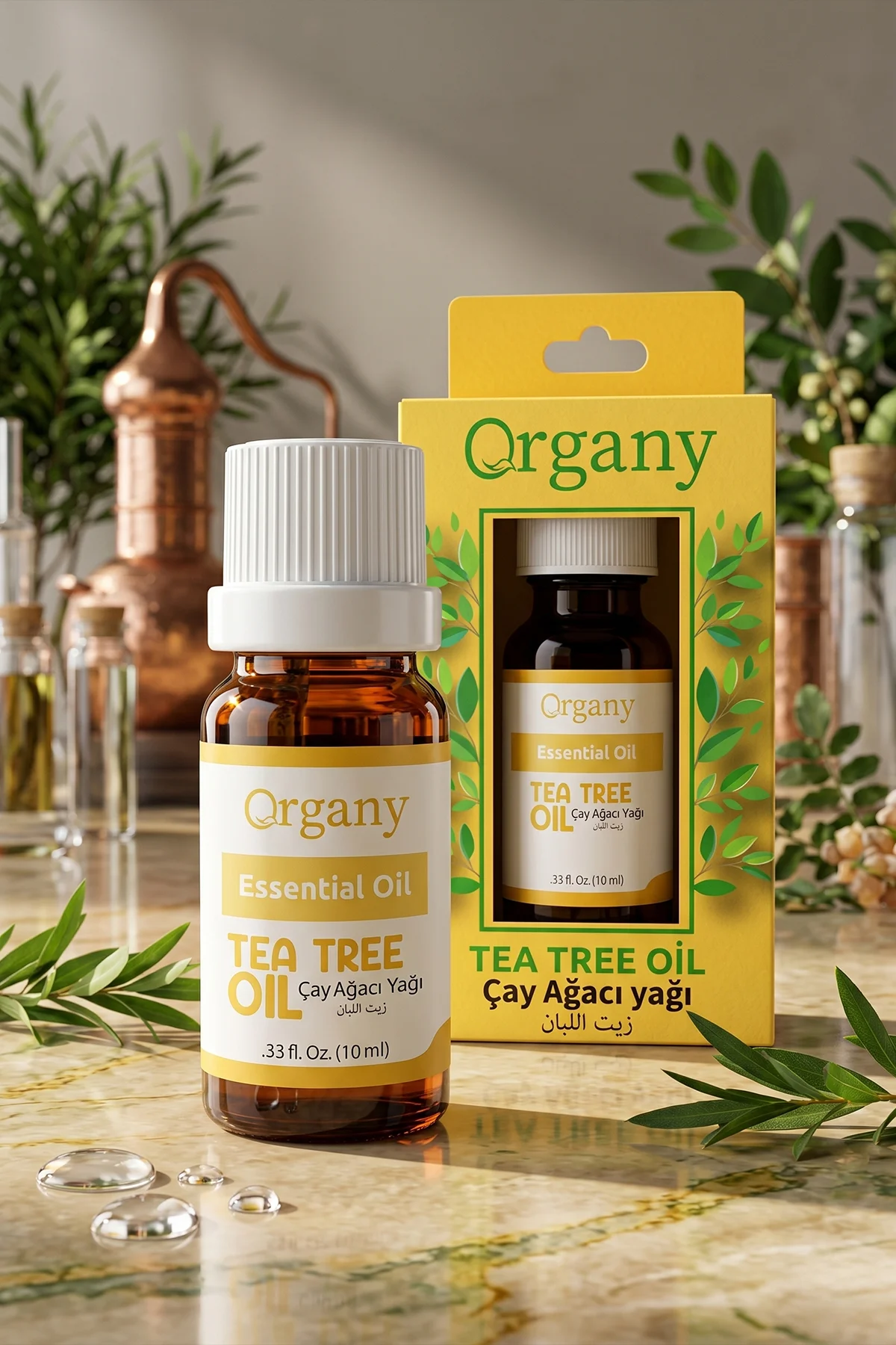 Akne Karşıtı Çay Ağacı Yağı %100 Doğal Akneye Eğilimli Cilt Bakım Yağı Tea Tree Essential Oil 10 ml - Görsel 2