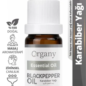 Doğal Karabiber Yağı %100 Doğal Spor Sonrası Masaj Yağı Black Pepper Essential Oil 10 ml