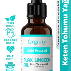 Soğuk Sıkım Keten Tohumu Yağı %100 Doğal Cilt Saç ve Kuru Cilt Bakım Yağı Flaxseed Oil 50 ml