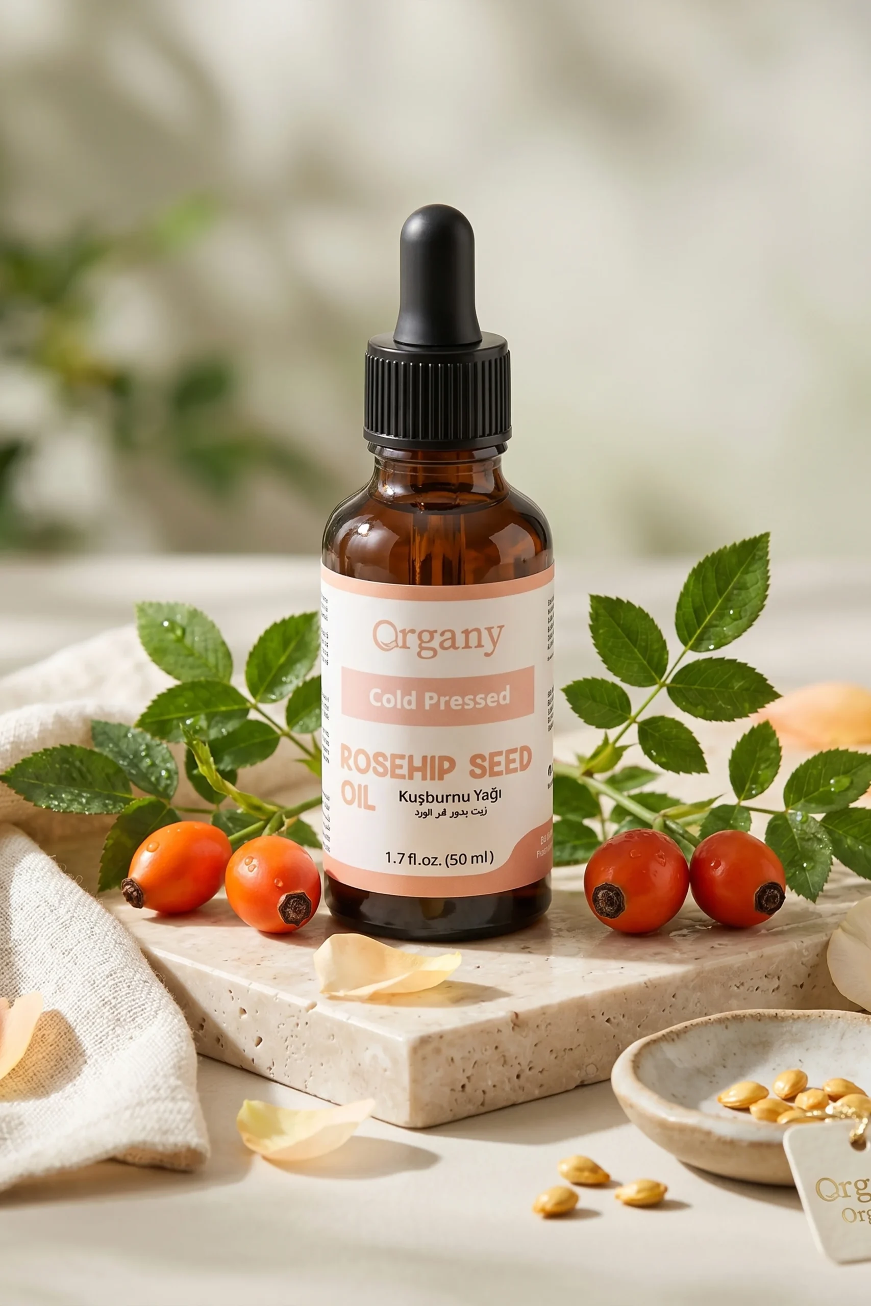 Soğuk Sıkım Kuşburnu Yağı %100 Doğal Leke ve Yaşlanma Karşıtı Cilt Bakım Yağı Rosehip Seed Oil 50 ml - Görsel 4