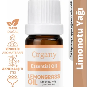 Stres ve Kaygı Azaltıcı Limonotu Yağı %100 Doğal Ferahlatıcı Aromaterapi Yağı Lemongrass Essential Oil 10 ml