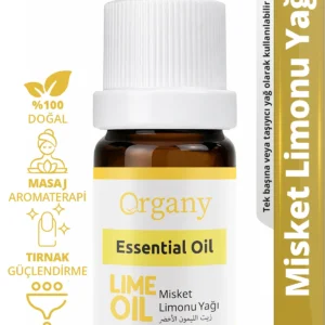 Enerji Verici Misket Limonu Yağı %100 Doğal Ferahlatıcı Turunçgil Aromaterapi Yağı Lime Essential Oil 10 ml