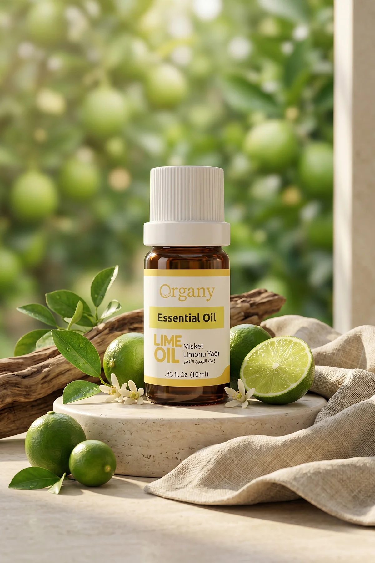 Enerji Verici Misket Limonu Yağı %100 Doğal Ferahlatıcı Turunçgil Aromaterapi Yağı Lime Essential Oil 10 ml - Görsel 5