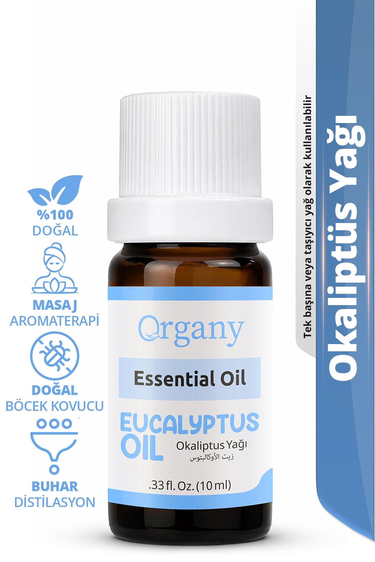 Okaliptus Yağı %100 Doğal Temiz Hava Aromaterapi Yağı Eucalyptus Essential Oil 10 ml