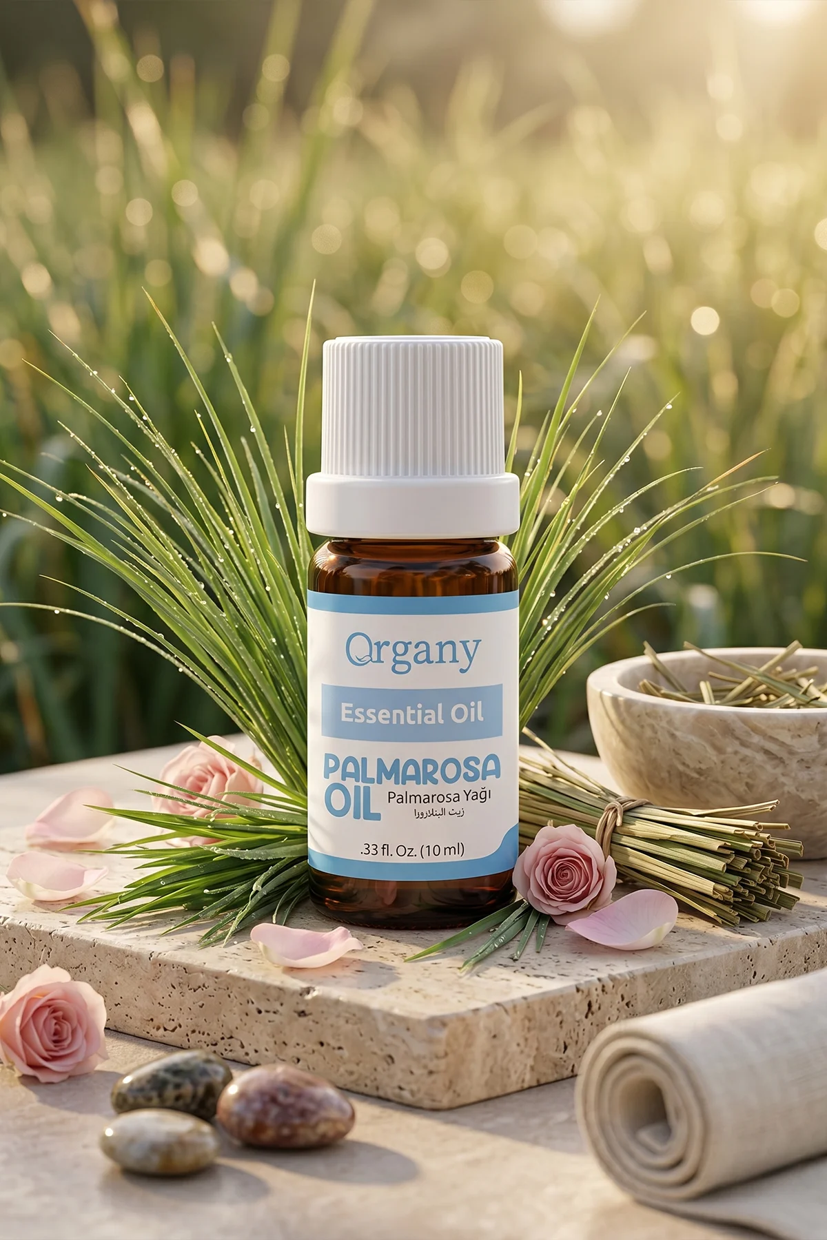 Doğal Deodorant Palmarosa Yağı %100 Doğal Temiz Çiçeksi Bakım Yağı Palmarosa Essential Oil 10 ml - Görsel 5