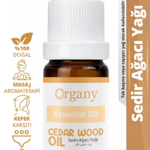 Kepeği Önleyici Sedir Ağacı Yağı %100 Doğal Saç Derisi Bakım Yağı Cedarwood Essential Oil 10 ml