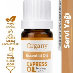 Kas Krampları İçin Servi Yağı %100 Doğal Masaj ve Vücut Bakım Yağı Cypress Essential Oil 10 ml