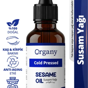 Soğuk Sıkım Susam Yağı %100 Doğal Cilt Saç Masaj ve Vücut Bakım Yağı Sesame Seed Oil 50 ml