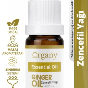 Isıtıcı Etkili Zencefil Yağı %100 Doğal Sıcak Baharatlı Masaj Yağı Ginger Essential Oil 10 ml